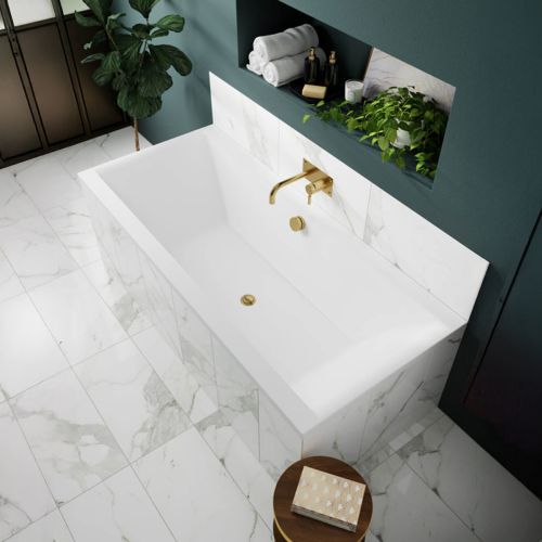 Nuie Square Double Ended Bath 1700x750 - White (20668)