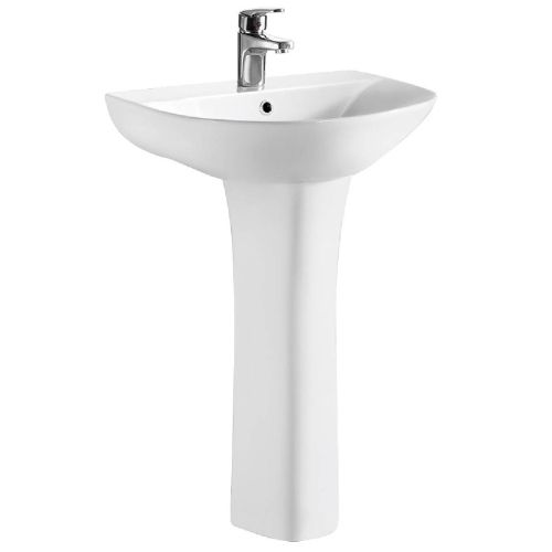 Nuie Freya 550mm Basin & Full Pedestal (1424)