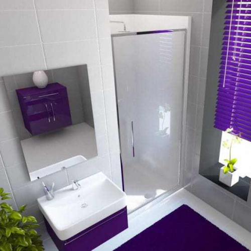 Neptune 900mm Square Alcove Shower Pod Enclosure - Porcelain White (2730)