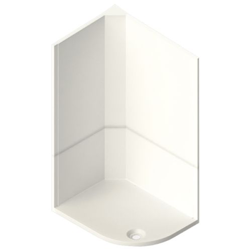 Neptune 1200 x 800mm Offset Quadrant Shower Pod Right Hand - Porcelain White (16126)