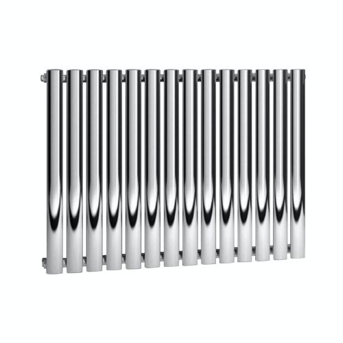 Reina Neva Horizontal 550 x 413mm Single Panel Designer Radiator - Chrome (6058)