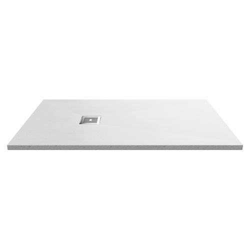 Nuie Pearlstone 1400 x 800mm Slate Rectangular Shower Tray - White (16361)