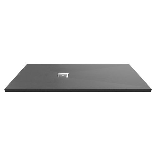 Nuie Pearlstone 1600 x 800mm Slate Rectangular Shower Tray - Grey (16369)