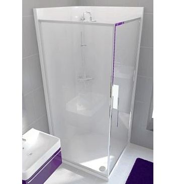 Neptune 800mm Square Shower Enclosure - Porcelain White (2700)