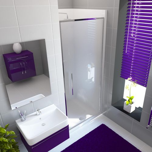 Neptune 900mm Porcelain White Square Alcove Leak Free Shower Pod (5244)