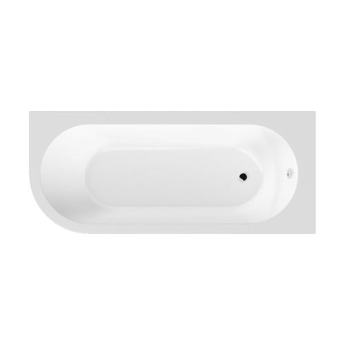 Nuie J Shape Straight Bath RH 1700mm x 725mm x 410mm excludes panel