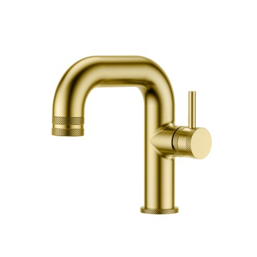 Eliseo Ricci Exclusiv Side Lever Basin Mono - Brushed Brass (19494)