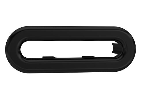 Hudson Reed Ceramics Accessories Oval Matt Black Overflow Cover (18883)