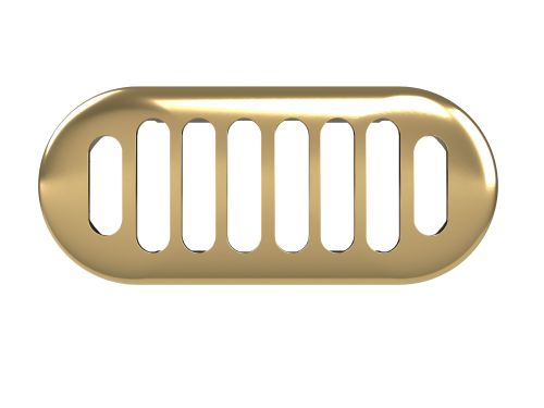 Hudson Reed Ceramics Accessories Chancery Brushed Brass Overflow Cover (18814)