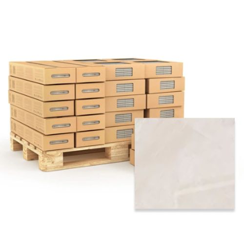 Amoche Crème Polished 60 x 60cm Rectified Porcelain Tile - 57.6sqm Pallet