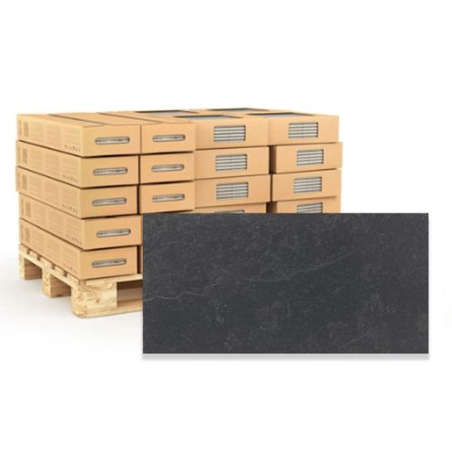 Slate Anthracite 60 x 120cm Matt Rectified Porcelain Tile - 51.84sqm Pallet