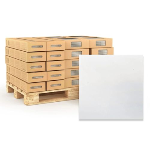 White 150 x 150mm Glossy Ceramic Wall Tile - 118.8sqm Pallet