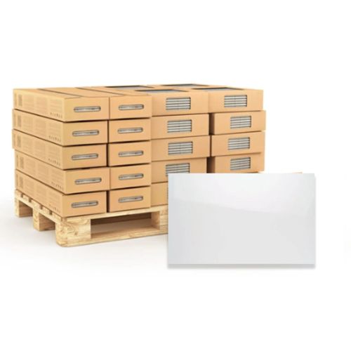 White 25 x 40cm Glossy Ceramic Wall Tile - 86.4sqm Pallet