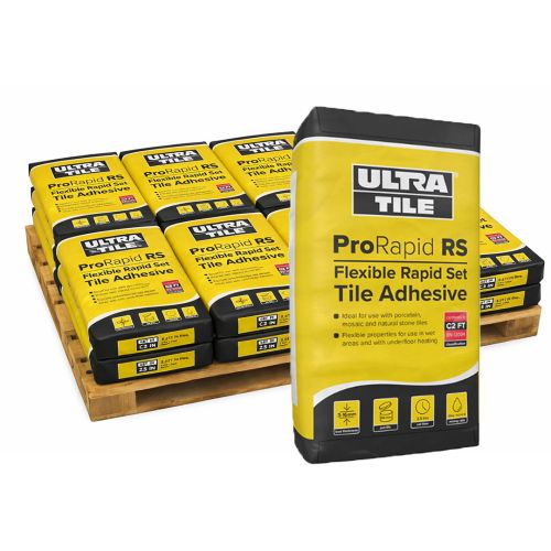 Ultra Tile ProRapid RS  Rapid Set Flexible Tile Adhesive Grey  - 54x 20kg Bags Pallet