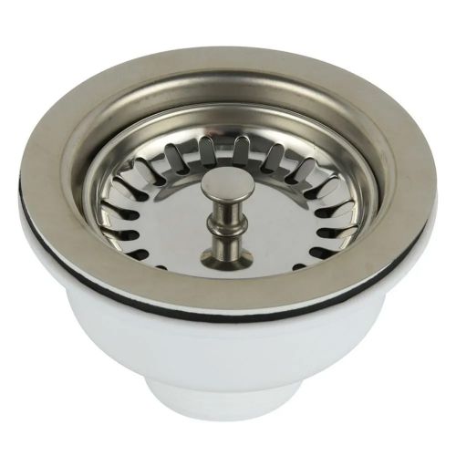 Ellsi Basket Strainer without Overflow - Chrome (21310)