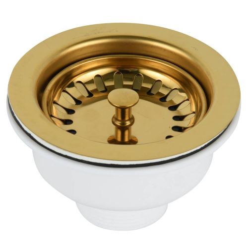 Ellsi Basket Strainer without Overflow - Gold (21919)