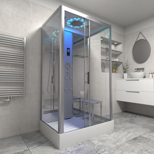 Insignia Platinum 1050 x 850mm Rectangle Shower Cabin - Chrome (15540)