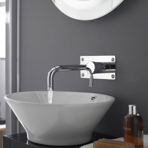 Hudson Reed Tec Single Lever Wall Mounted Basin/Bath Filler PK328 (2401)