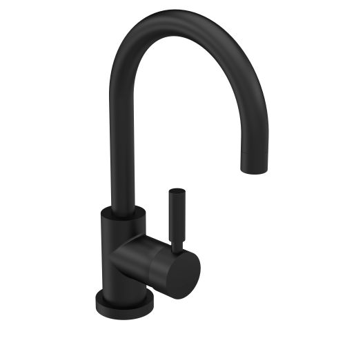 Hudson Reed Tec Single Lever Mono Basin Mixer - Matt Black (18834)