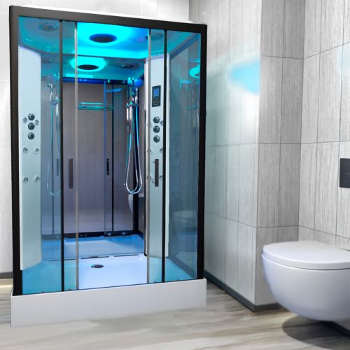 Insignia Premium 1400 x 900mm Twin Shower Cabin - Black (15551)