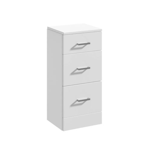 Navero 350 x 300mm 3 Drawer Storage Unit - Gloss White (13405)