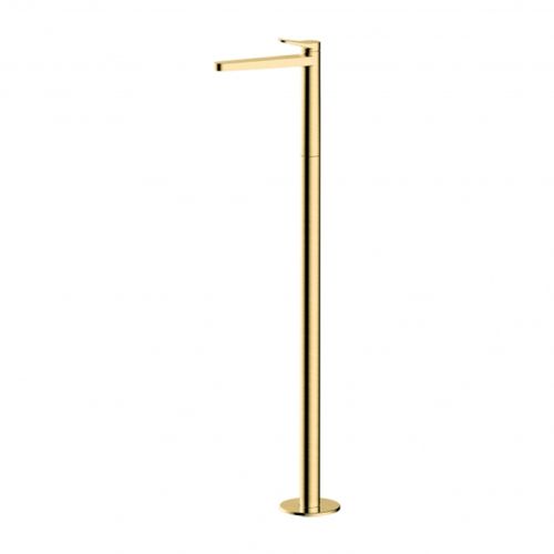 Rak Petit Freestanding Round Basin Mixer - Brushed Gold