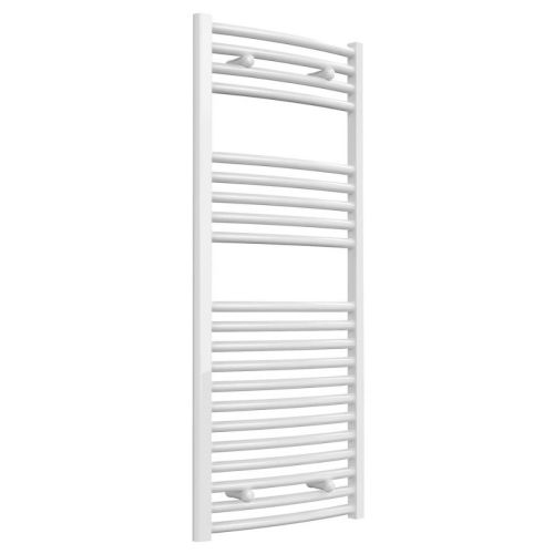 Cutout of Reina Diva White Curved Radiator