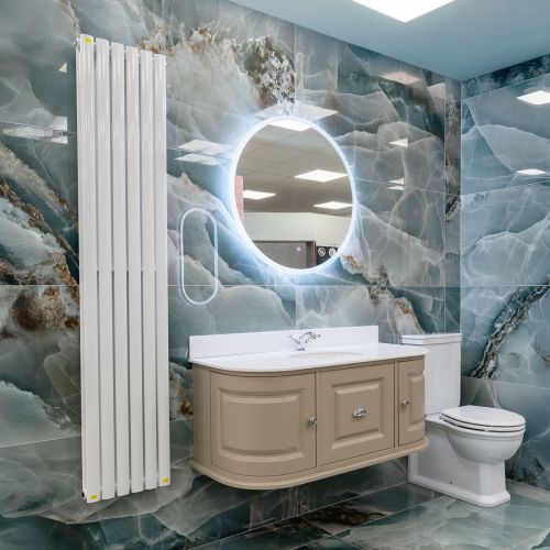 Vertigo 1800 x 354mm Double Panel Radiator - White