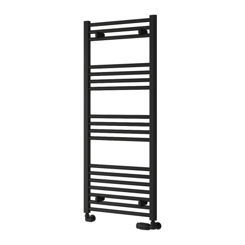 Capo 1200 x 500mm Flat Towel Rail - Black