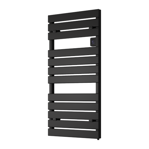 Gia Electric Towel Rail - 1120 x 550mm - Matt Black