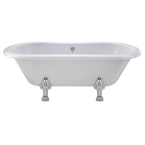 Hudson Reed Kingsbury 1500mm Freestanding Double Ended Bath & Pride Legset RL1501C2 (1087)