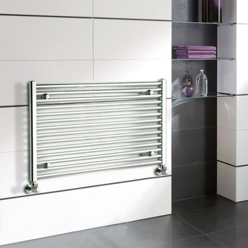 LoCo 600 x 700mm Horizontal Straight Heated Towel Rail - Chrome (21278)