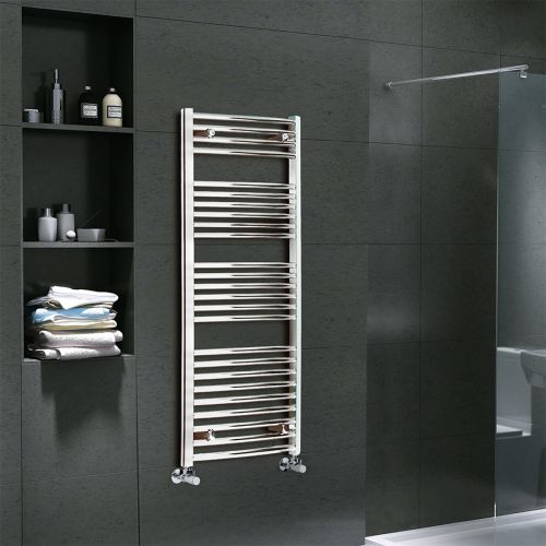 LoCo 800 x 300mm Straight Heated Towel Rail - Chrome (21271)