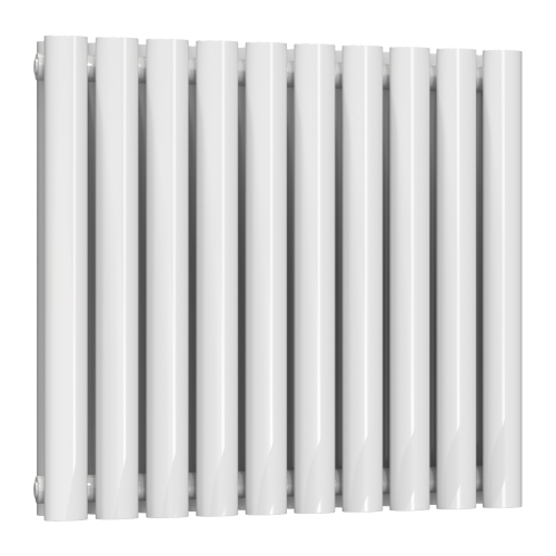 Reina Neva Horizontal Double Designer Radiator 550 x 590mm - White