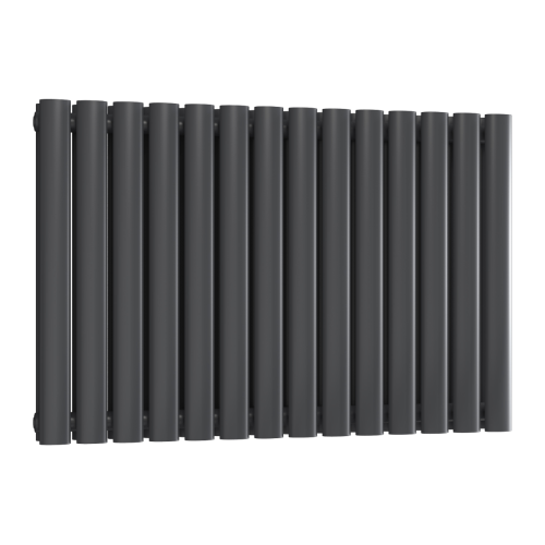 Reina Neva Horizontal Double Designer Radiator 550 x 826mm - Anthracite