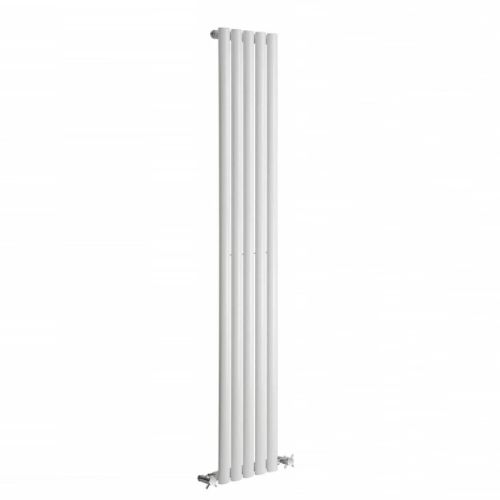 Reina Neva Vertical 1800 x 413mm Single Panel Designer Radiator - White (6050)