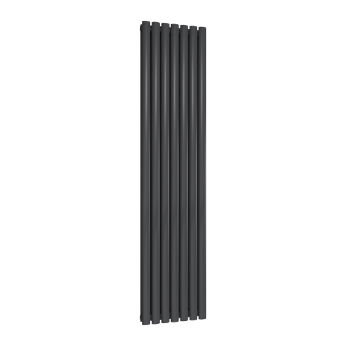 Reina Neva Vertical Double Designer Radiator 1800 x 413mm - Anthracite