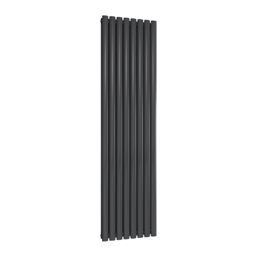 Reina Neva Vertical Double Designer Radiator 1800 x 472mm - Anthracite