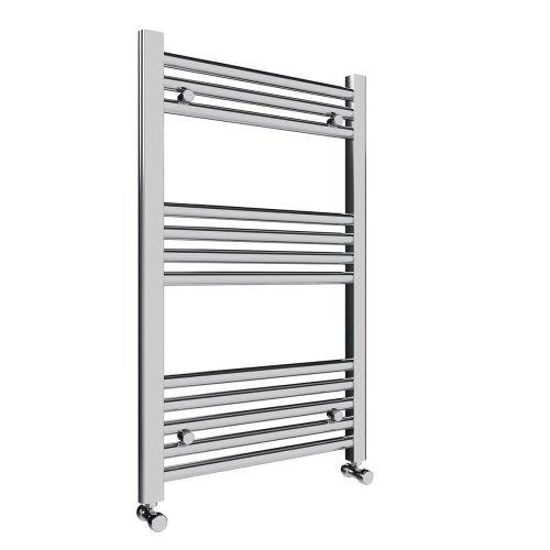 Roma Straight Heated Towel Rail - 800mm x 500mm - Chrome (11466)