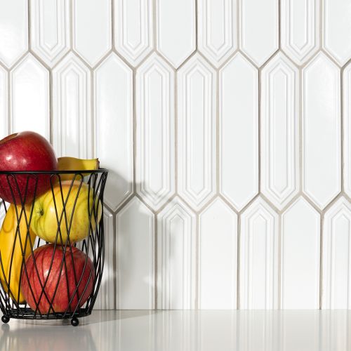 Sevilla Blanco Gloss 35.2 x 25.5cm Mosiac Sheet