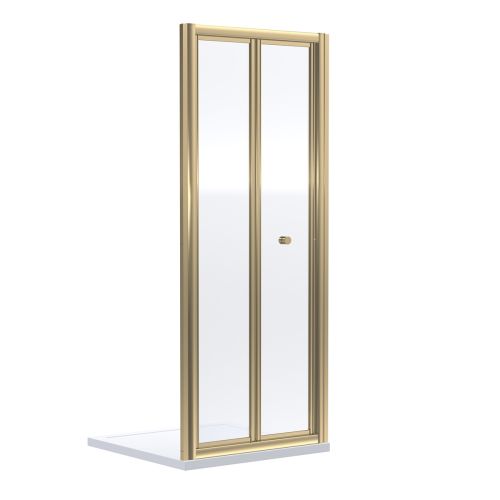 Dene 1900 x 900mm Bi-Fold Shower Door - Brushed Brass