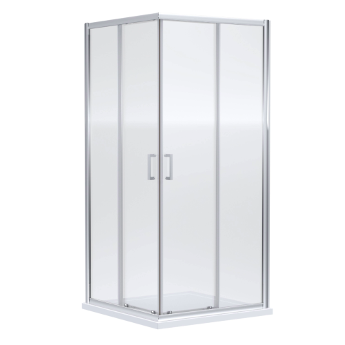 Nuie 900mm x 900mm Corner Entry 6mm Enclosure 1900mm - Polished Chrome