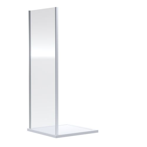 Dene 760 x 1900mm Side Panel - Chrome