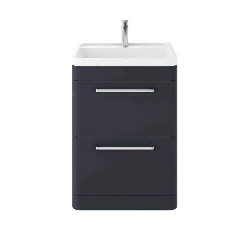 Hudson Reed Solar 600mm Floorstanding Vanity Unit - Indigo Blue SOL301 (8010)