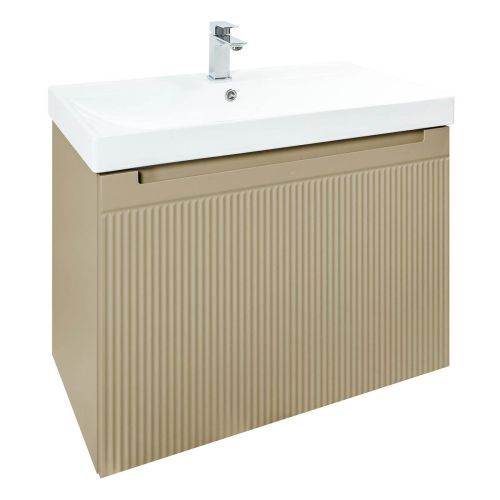 Josef Martin Sophie 800mm Reeded Vanity Unit & Basin - Sand