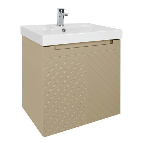 Josef Martin Sophie 600mm Chevron Vanity Unit & Basin - Sand