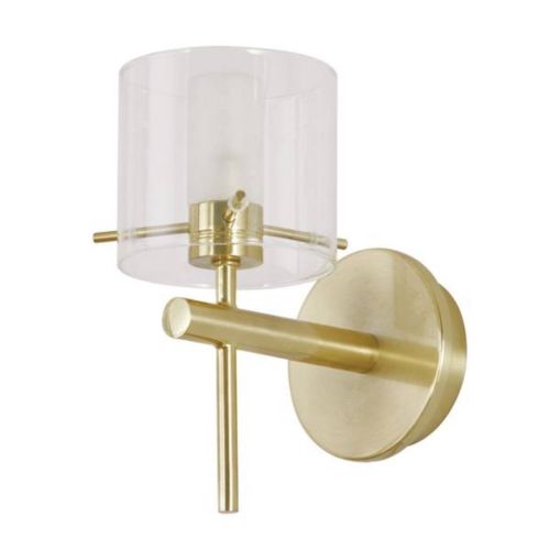 Forum Spa SPA-31725-SBRS Gene Cylinder Single LED Wall Light - Satin Brass (11968)