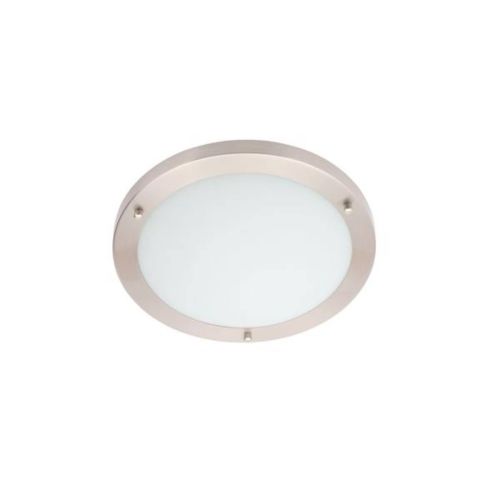 Forum Spa SPA-34047-SNIC Delphi Large LED Flush Ceiling Light - Satin Nickel (11977)