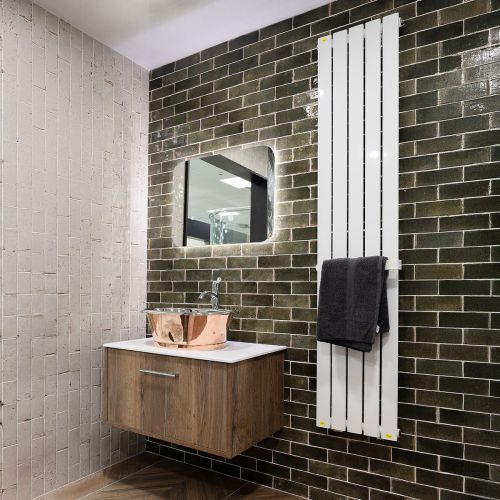 Parallel 1800 x 380mm Single Panel Radiator - White