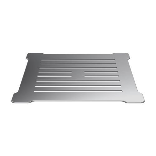 Nuie 90mm White Shower Trap including Metal Cover - Chrome (16332)
